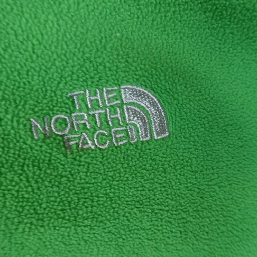 The North Face Sweater Mens S Green Fleece 1/4 Zip Pullover Outdoor Hiking Top